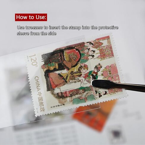 أكياس حماية الطوابع MSJ OPP 8 نماذج، كل منها 100 قطعة، إجمالي 800 قطعة، تخزين الطوابع الشفافة ومستلزمات جمع الطوابع in Kuwait