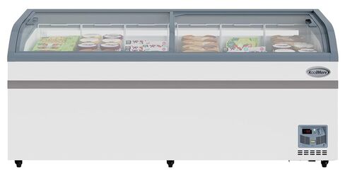 KoolMore 58-inch Manual Defrost Island Chest Freezer with 14 cu. ft. in White, ETL Listed (KM-ISCF-58MD) in Saudi Arabia