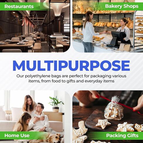 2000 حقيبة سرج مقاس 6.5 بوصة × 6.25 بوصة - أكياس سرج من البلاستيك الشفاف Deli Flip Top Sandwich Saddle - أجزاء مثالية من Deli Food Service غلاف بلاستيكي - تغليف المواد الغذائية التجارية أغلفة الساندويتشات لوازم المطاعم in Kuwait