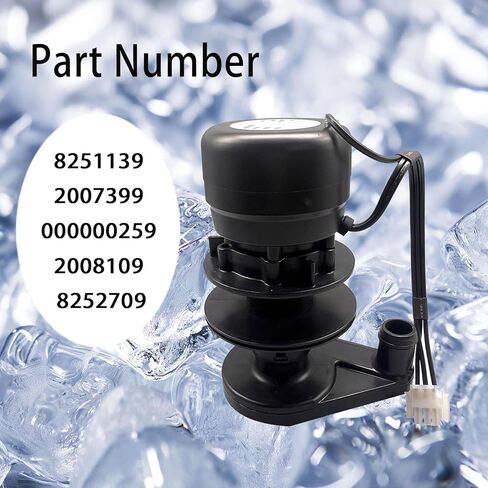 8252709 Ice Machine Water Pump Fit for Manitowoc Ice Machine Water Pump 230 Volt With a 4-Inch Diameter Washer Replace 8251139 2007399 000000259 2008109 in Saudi Arabia