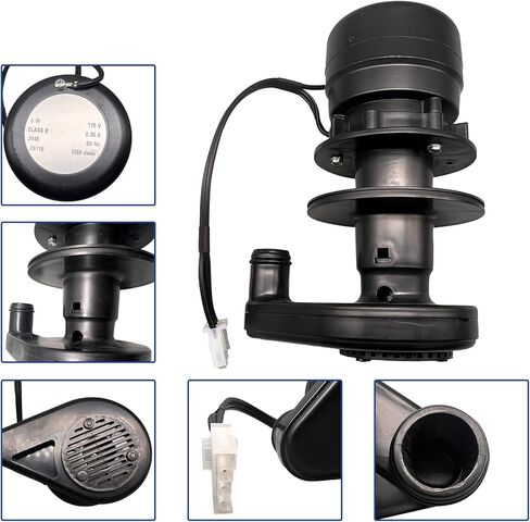 8252709 Ice Machine Water Pump Fit for Manitowoc Ice Machine Water Pump 230 Volt With a 4-Inch Diameter Washer Replace 8251139 2007399 000000259 2008109 in Saudi Arabia