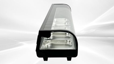 المبردة السوشي عرض برودة حالة كونترتوب اللون الأسود 5 عموم الثلاجة التجارية؛ إضاءة LED؛ 72 بوصة NSF ETL -RTS-132B in Kuwait