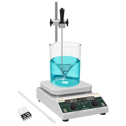 LHS-300 Magnetic Stirrer Hot Plate with Probe - 5L Capacity, 300°C, 200-1500 RPM, 5.5" Hotplate in Kuwait