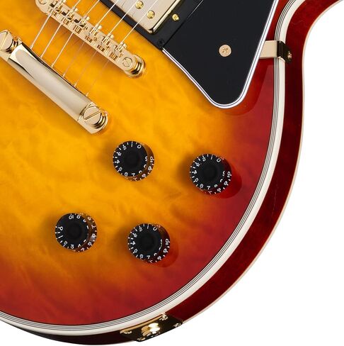 Epiphone EXCLUSIVE Les Paul Custom Quilt AAA, Ice Tea with Bag in Kuwait