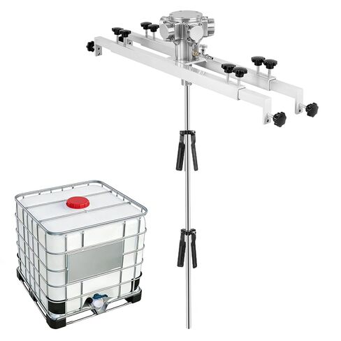 MXBAOHENG IBC Air Agitator, 265 Gallon Pneumatic Tank Mixer 1HP Paint Bracket Mixer for Medium & High Viscosity Solutions, with Stainless Steel Folding Propeller in Saudi Arabia