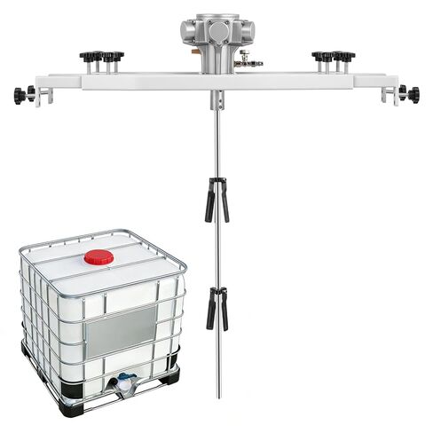 MXBAOHENG IBC Air Agitator, 265 Gallon Pneumatic Tank Mixer 1HP Paint Bracket Mixer for Medium & High Viscosity Solutions, with Stainless Steel Folding Propeller in Saudi Arabia