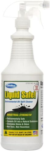 ComStar Liquid Safe Environmental Oil Spill Cleaner, 32 Oz, Degreaser, Removes Stains & Odors, Non-Toxic, Safe for Concrete, Asphalt, Parts, Petrol Spills (60-203) in Saudi Arabia