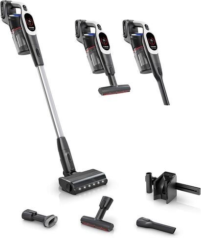 Bosch Unlimited 9 Cordless Stick Vacuum Cleaner - Up to 60 Min Battery, Multi-Surface, Vacuums Pet Hair, Hard Floors and Carpets, HEPA Filter, MicroClean Brush, 3 Accessories, White in Saudi Arabia
