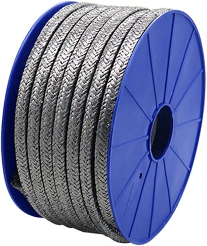 Graphite Rope Packing Expanded Flexible Graphite Packing Gland Packing Grade A for Pump Seals Or Valve Stems Or Mechanical Seals(Size:4mm×4mm×1m) in Saudi Arabia