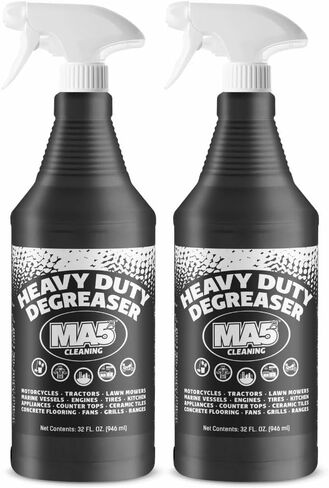 MA5x Heavy Duty Degreaser Cleaner | Indoor and Outdoor Formula | Commercial, Residential, Kitchen, Automotive and Equipment Degreaser and Cleaner | 32oz Spray Bottle | Pack of 2 in Kuwait