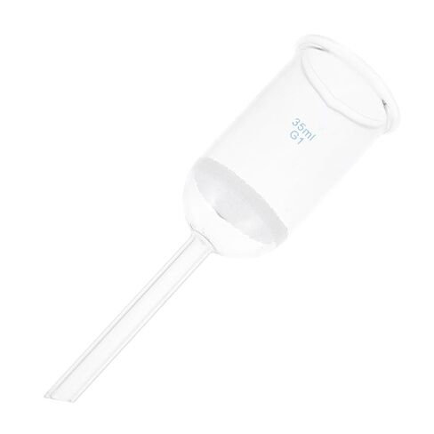 Luxshiny Acid Resistant Glass Sand Core Laboratory Funnel for Chemical Research Reusable Filtering Funnel with Smooth Edges and Multi-Functional Use in Saudi Arabia