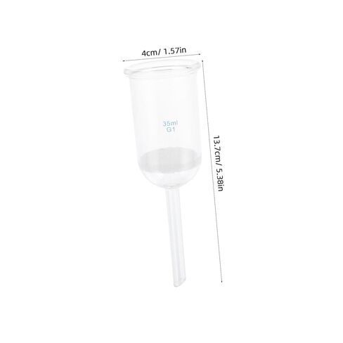 SHERCHPRY Glass Laboratory Filtering Funnel with Sand Core, 35Ml Acid-Resistant Glass Funnel for Experiments and Precise Filtration in Saudi Arabia