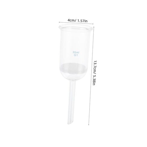 SEWACC Acid Resistant Glass Filtering Funnel Sand Center Chemical Borosilicate for Scientific Research Pharmaceutical and Educational Experiments in Saudi Arabia