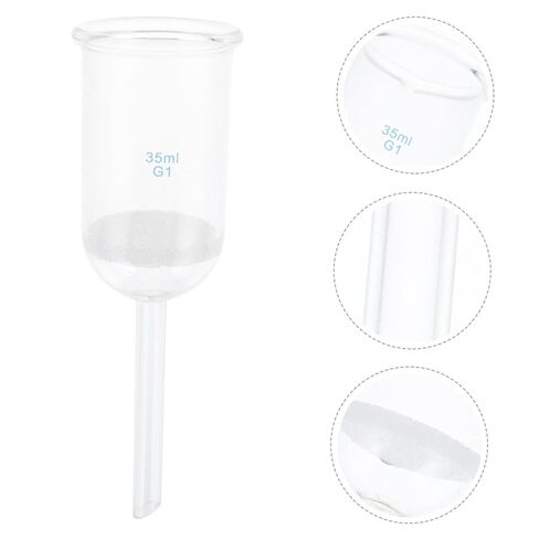 Garneck Acid-Resistant Glassware Funnel with Sand Core for Laboratory Use Chemical-Resistant Filtering Equipment Reusable and Heat-Resistant Lab Funnel for Precise Experiments in Saudi Arabia