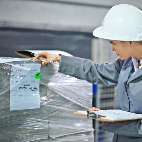 2 Rolls Inventory Labels Green Quality Control Inventory Stickers 1 inch Fluorescent Green QC Approval Labels for Warehouse Qualitys Controls Check Test Pass(1000pcs) in Saudi Arabia