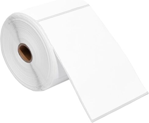 Spartan Industrial - 4" X 6" Direct Thermal Labels (3000 Count, 12 Rolls) - Printable Postage Shipping Labels for Packages and Returns - Compatible with Zebra and Rollo Printers in Saudi Arabia