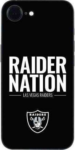Skinit Decal Phone Skin Compatible with iPhone 16e - Officially Licensed NFL Las Vegas Raiders Distressed Design in Saudi Arabia
