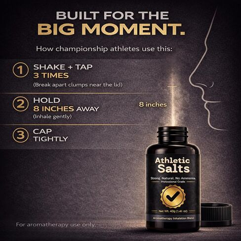 Salts for Athletes – Strong Scent – for Powerlifting, Weightlifting, Gym, Hockey, Sports in Saudi Arabia