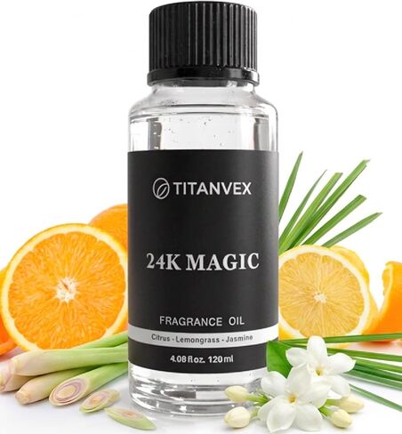 24K Magic Hotel Collection Diffuser Oil - Waterless Diffuser Oil Refill for Cold Air Use - Hotel Diffuser Oil Fragrance - Vegan and Safe Formula– 4oz in Saudi Arabia