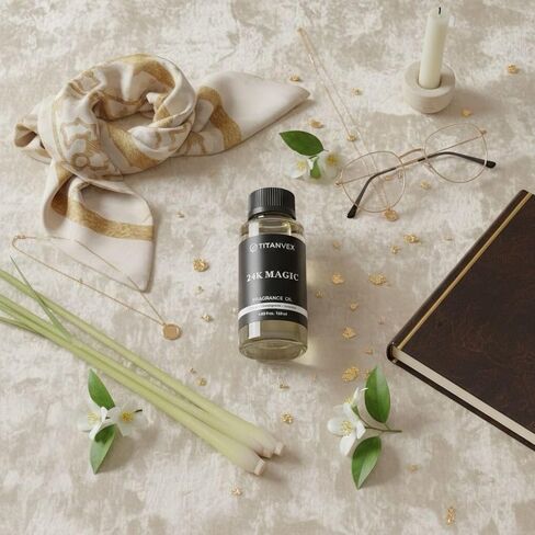 24K Magic Hotel Collection Diffuser Oil - Waterless Diffuser Oil Refill for Cold Air Use - Hotel Diffuser Oil Fragrance - Vegan and Safe Formula– 4oz in Saudi Arabia