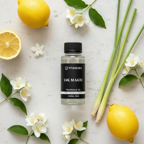 24K Magic Hotel Collection Diffuser Oil - Waterless Diffuser Oil Refill for Cold Air Use - Hotel Diffuser Oil Fragrance - Vegan and Safe Formula– 4oz in Saudi Arabia