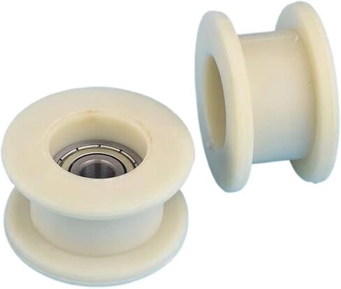 v groove wheel, 1pcs 10x56x31mm H Type Nylon Wheel Pulley Emergency Door Track Guide Groove Roller 608 Bearing in Saudi Arabia