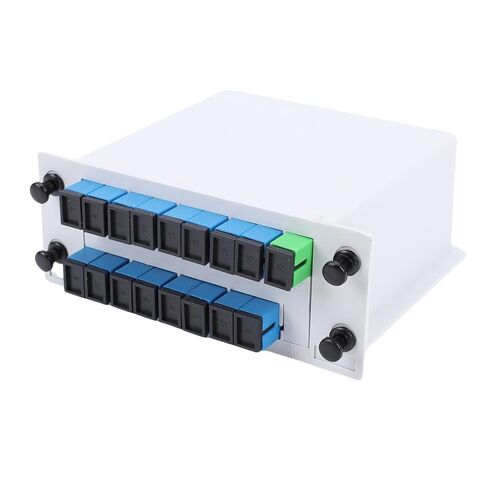 LiebeWH PLC Splitter, 1x16 SC UPC Inserting Type Optical Fiber Splitter with Low Insertion Loss and High Reliability, for Home Wiring and Fiber Optic LAN in Saudi Arabia