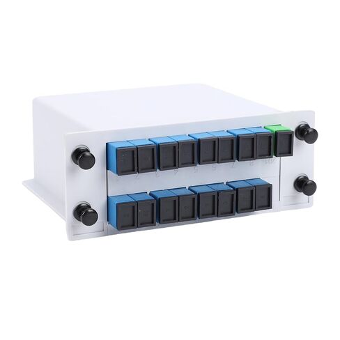 LiebeWH PLC Splitter, 1x16 SC UPC Inserting Type Optical Fiber Splitter with Low Insertion Loss and High Reliability, for Home Wiring and Fiber Optic LAN in Saudi Arabia
