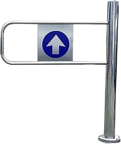 بوابة أمان أوتوماتيكية من الفولاذ المقاوم للصدأ - باب مدخل متين محمل بنابض لمحلات السوبر ماركت والمكتبات والمستودعات والتأرجح الأيسر، 70 × 97 سم، حل وصول مريح in Kuwait