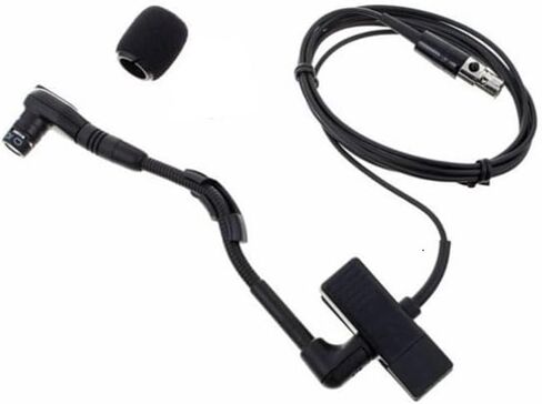 Replacement Clip-on Instrument Sax mic forShure GLXD14+/B98 Dual Band Digital Wireless Microphone System for Brass, Woodwinds, Percussion, Cardioid, Condenser, Mini ta4f 4 Pins XLR in Saudi Arabia