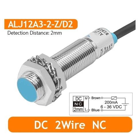 الفئة أ مفتاح القرب الاستقرائي سلسلة ALJ12A3-2-Z مع حماية ماس كهربائى M12 مستشعر القرب NPN NO DC 3-Wire in Kuwait