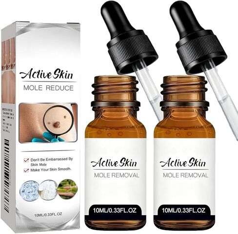 Skin Tag Remover for Face & Body - Fast Acting Wart Remover Serum with Precision Dropper, Wart Removal Targets Corns, Flat, Plantar & Common Warts, Gentle Formula, Travel Size (0.33FL.OZ) in Kuwait