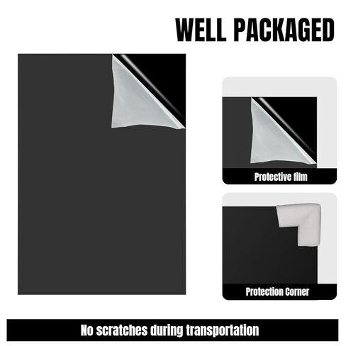 3 Pack Black Acrylic Sheet 12 x 16×0.11 inch 1/8 Thick Plexiglass Sheets Glossy Acrylic Sheet Plastic Panels for Sign, DIY, Weddings, Art and More in Saudi Arabia