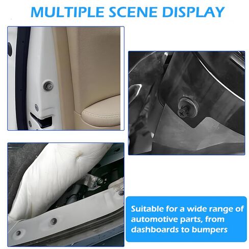 200pcs Bumper Retainer Clips Body Trim Clips, c20 Universal Plastic Rivet Fasteners Push-in Retainer Kit, Push-in Screw Fender Panel Clips Auto Parts 9.5x12.8x8mm in Saudi Arabia