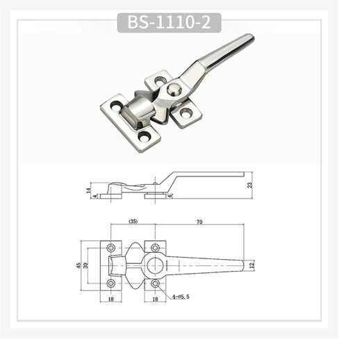 Oven Door Lock Closed and Forced Door Handle of Electric Cabinet Sealing Handle Stainless Steel Closed Door Handle 1Pcs(BS-1110-2) in Saudi Arabia
