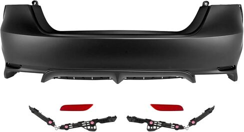 Camry SE Front Bumper Cover Kit Replacement For 2018 2019 2020 To-yo-ta Camry 2.5L 3.5L SE XSE ONLY. W/Upper and Lower Grille, W/Fog Light Cover, W/O parking sensor hole in Saudi Arabia