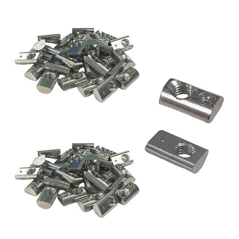 CNBTR M5 European Standard Model 20 Thread Spring Nut Block Carbon Steel T Slot Pack of 60 in Saudi Arabia