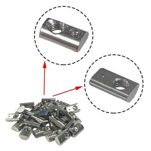 CNBTR M5 European Standard Model 20 Thread Spring Nut Block Carbon Steel T Slot Pack of 60 in Saudi Arabia