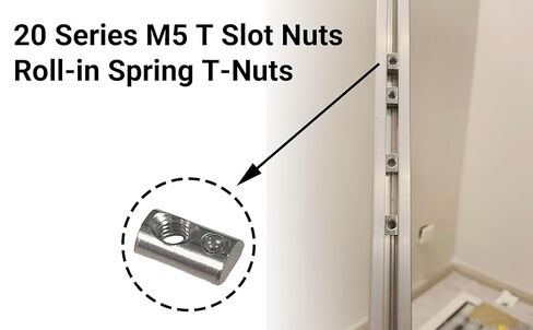 CNBTR M5 European Standard Model 20 Thread Spring Nut Block Carbon Steel T Slot Pack of 60 in Saudi Arabia