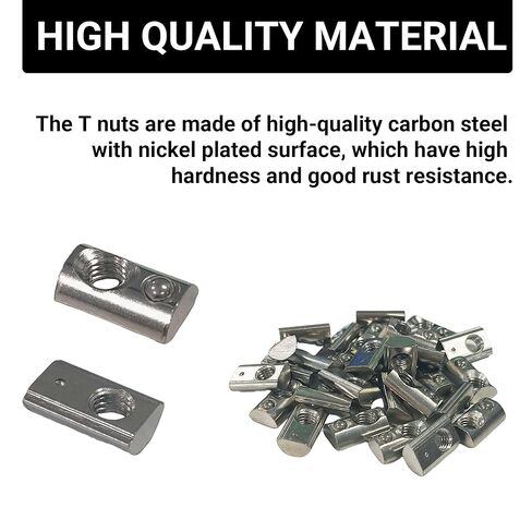 CNBTR M5 European Standard Model 20 Thread Spring Nut Block Carbon Steel T Slot Pack of 60 in Saudi Arabia