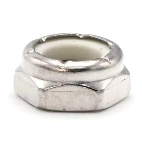 Nylon Hex Jam Lock Nut Nylock 18-8 Stainless Steel - 5/16-18 (.502 Flats x .158 Height) Qty-100 in Saudi Arabia