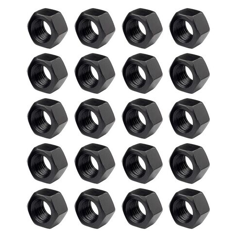 20Pcs Hex Nut Black High-Carbon Steel, M3.5/M4/M5/M6/M8/M10/M12 Hardware Nuts Replacement Accessories Fasteners in Kuwait