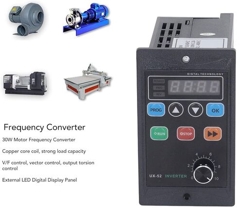 محول تردد محرك 30 وات مع شاشة LED، مدخل 1PH 176-264V إلى مخرج 3PH 0-220V لتطبيقات متعددة الاستخدامات in Kuwait