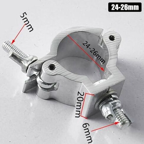 Aluminum Alloy DJ Light Clamps Truss Bracket for PAR Moving Head Beam Stage(24-26mm) in Saudi Arabia