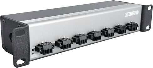 6-port DMX RDM Splitter, Opto-isolated, Open-DMX USB, Power/DMX Through Connectors, Anodized Aluminum 1/2 Rack, 10“/19"Rack/Truss-mount(M10 hole) in Saudi Arabia