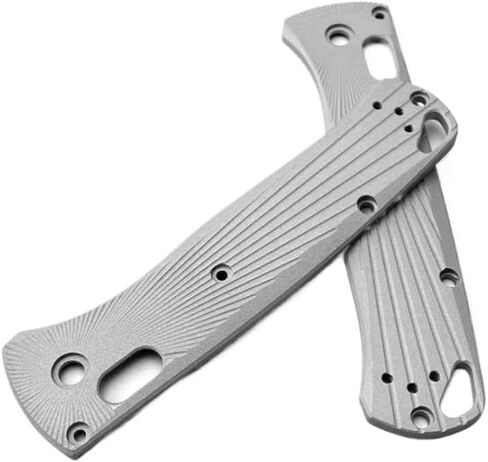 1 زوج CNC استبدال موازين سبائك الألومنيوم في السفع الرملي يناسب Bugout 535 مقبض فارغ التصحيح DIY in Kuwait