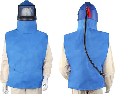 خوذة YWBL-WH Sandblaster، مادة ABS خفيفة الوزن مع نظام إمداد الهواء المتكامل، رؤية محسنة وراحة لمهام السفع الرملي والطلاء الاحترافية in Saudi Arabia