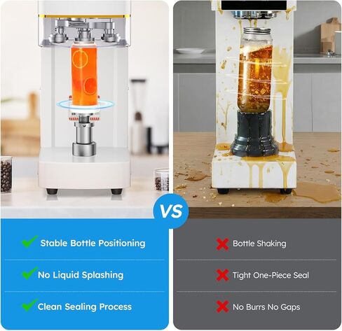آلة إغلاق علب الصودا التجارية، آلة إغلاق علب الصودا الأوتوماتيكية بالكامل للمشروبات مع نظام إغلاق علب الصودا بزاوية 360 درجة ونظام رفع تلقائي، آلة ختم علب الفولاذ شديدة التحمل لعلب الألومنيوم والبلاستيك، باللون الأبيض in Kuwait
