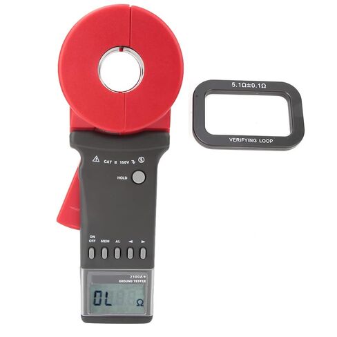 ETCR2100A Digital Clamp Resistant Tester, Double Insulation Auto Range Ground Earth Longevity Tester Meter with 4 Digit LCD Display, 0.01-200Ω (Round Mouth) in Saudi Arabia