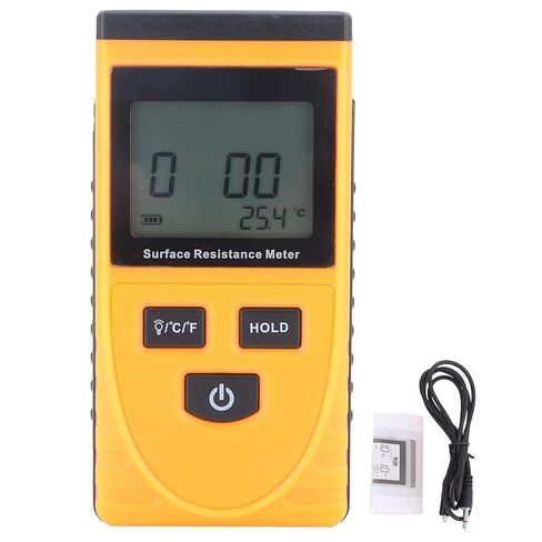 Hyuduo Surface Resistance Tester Handheld LCD Digital Display Surface Resistance Tester Handheld LCD Digital Display Antistatic Meter Convenient to Hold and Operate in Saudi Arabia